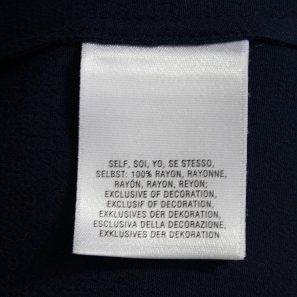 Vintage 90's Anthropologie Meadow Rue Blue Rayon Blouse w/ Lace SZ MP EUC - Picture 8 of 10